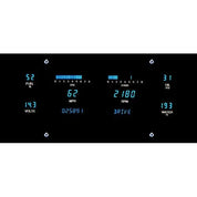 Dakota Digital Universal 4.6" x10" Rectangle 6 Gauge Instrument System VFD3-1010