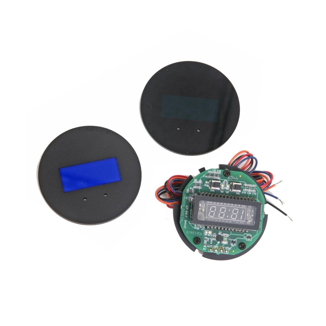 1971-73 Ford Mustang digital clock w/Blue and Teal Lenses