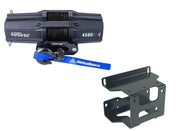 Viper V2 ATV Winch Kit 3500 lb Standard Spool With 40 Feet Black Synthetic Rope With Mount For Polaris 300/400/Hawkeye 300 2008-2010