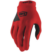 100% Men's Ridecamp Glove Red