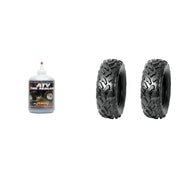 Set of 2 DURO DI-K591 Rear Tires 25x10-12 4-ply with QUADBOSS Sealant
