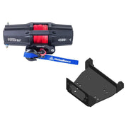 Viper V2 UTV Winch Kit 3500 lb Standard Spool With 40 Feet Black Synthetic Rope With Mount For Yamaha Wolverine R-Spec/Viking 700 2014-2019