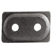 Woodys ADD2-3810-B Double Digger Aluminum Supportplate 5/16" Black 48 Pcs