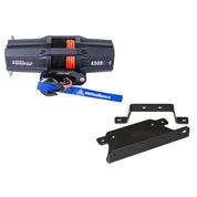 Viper V2 ATV Winch Kit 3500 lb Standard Spool With 40 Feet Blue Synthetic Rope With Mount For Can-Am Outlander Models 2002-2012