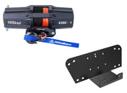 Viper V2 UTV Winch Kit 4500 lb Standard Spool With 40 Feet Black Synthetic Rope With Mount For Kawasaki Mule 600 610 2005-2016