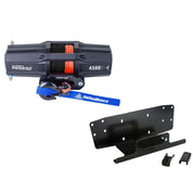 Viper V2 UTV Winch Kit 4500 lb Standard Spool With 40 Feet Black Synthetic Rope With Mount For Honda Pioneer 500 2015-2021