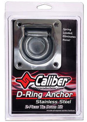 Caliber Zinc Coated Trailer D-Ring Kit 13520