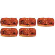 Set of 5 Clearance Light Two Bulb Amber