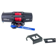 Viper V2 ATV Winch Kit 4500 lb Standard Spool With 40 Feet Black Synthetic Rope With Mount For Honda Foreman Rubicon 500/Rancher 420 2014-2021