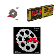 420D Chain Natural, Front & Rear Sprocket Kit for Street SUZUKI RB50 1987