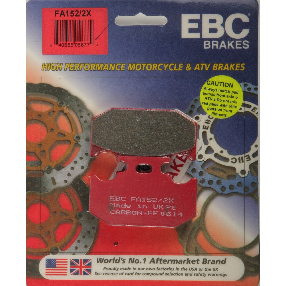 EBC 1 Pair Performance X-Series Carbon Brake Pads MPN FA152/2X