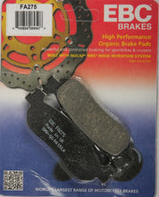 EBC 1 Pair FA Series Organic Replacement Brake Pads MPN FA275