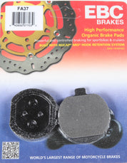 EBC 1 Pair FA Series Organic Replacement Brake Pads MPN FA37