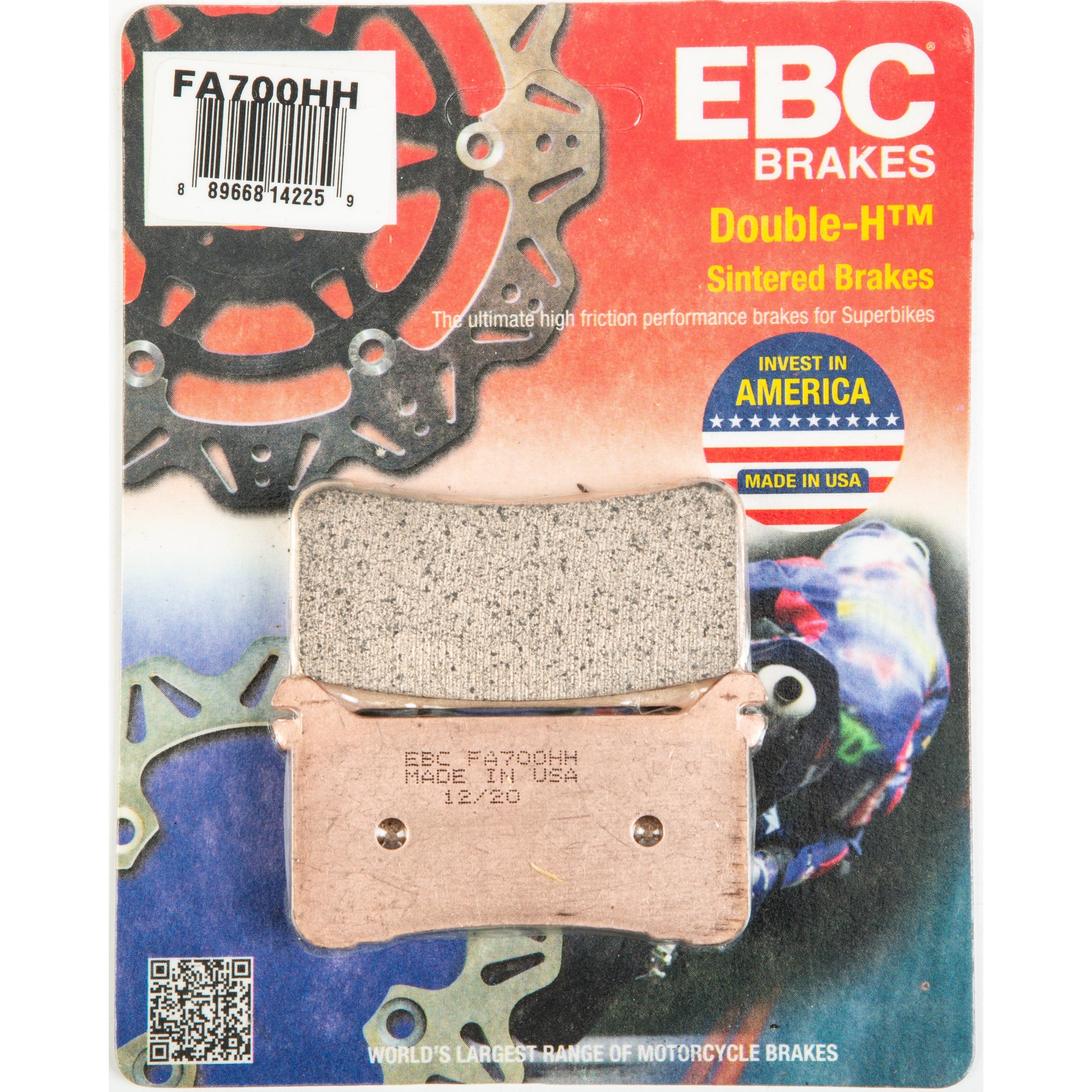 EBC 1 Pair Sintered HH Race Formula Brake Pads MPN FA700HH