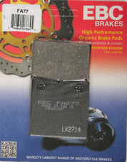 EBC 1 Pair Premium SFA Organic OE Replacement Brake Pads MPN FA77