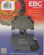 EBC 1 Pair Premium SFA Organic OE Replacement Brake Pads MPN FA81