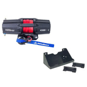 Viper V2 UTV Winch Kit 4500 lb Standard Spool With 40 Feet Black Synthetic Rope With Mount For Polaris RZR Turbo S/4 2018-2021