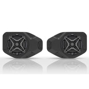 SSV Works Cage Mounted 6.5" Kick Speaker Pods W/ Overhead Unloaded 6.5" Speaker Adapters For Jeep Wrangler JL 18-22