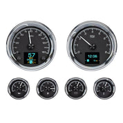 Dakota Digital 6-Piece Round HDX Analog Universal Gauge kit HDX-2024