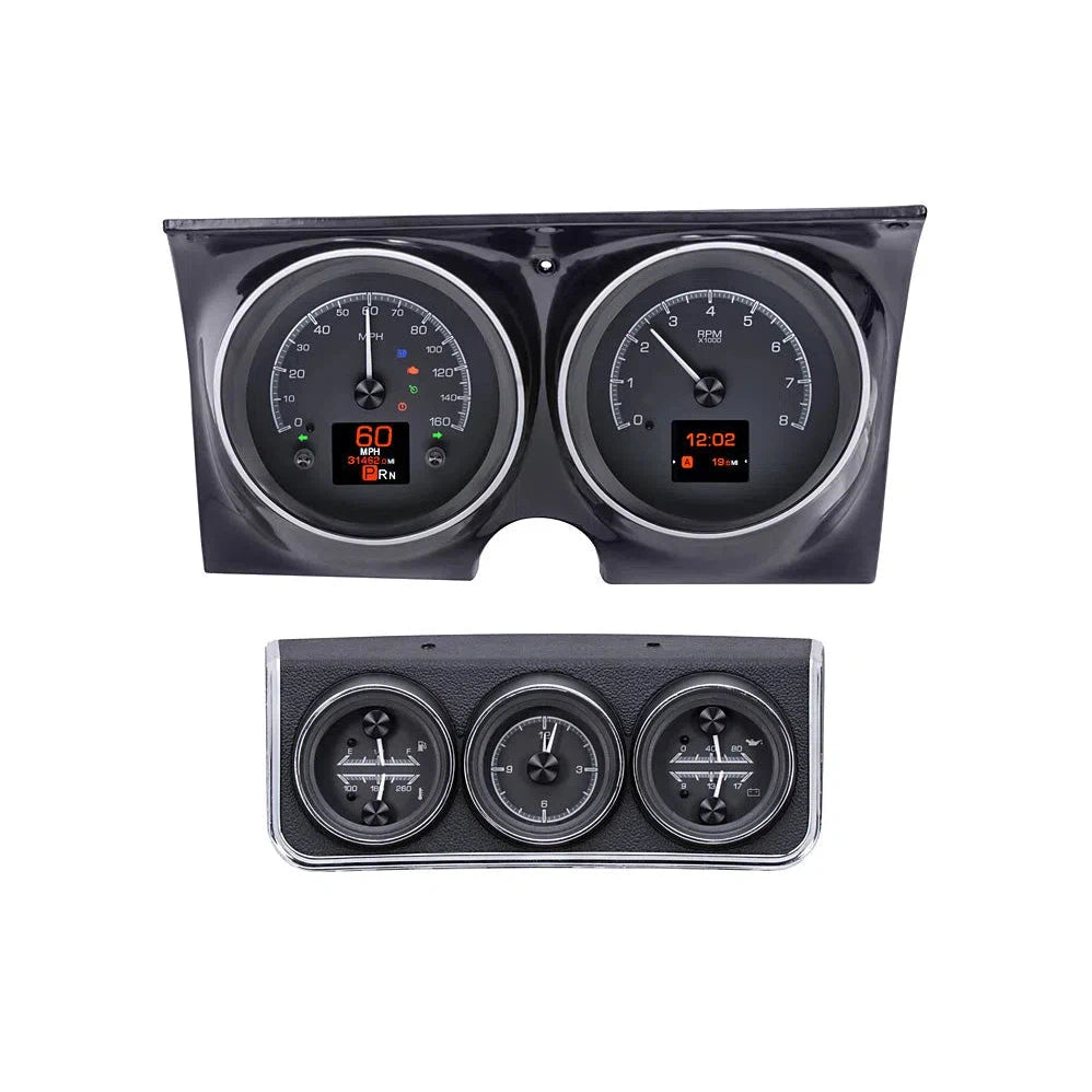 Dakota Digital 1967 Chevrolet Camaro HDX Analog Gauge kit With Console Gauges HDX-67C-CAC
