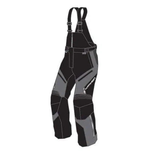 Katahdin Gear Apparel Medium / Black/Gray / Regular Katahdin Gear Men's X2.5 Winter Snowmobile Bib Snow Pants