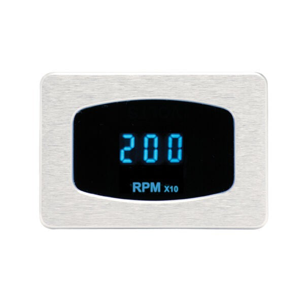 Dakota Digital Odyssey Chrome Mini Tachometer With Blue Display ODY-02-7-C-B