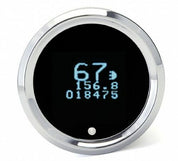 Dakota Digital Odyssey Chrome Mini 2-1/16" Speedometer With Teal Display (KPH)