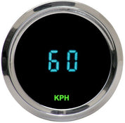 Dakota Digital Odyssey Chrome 3 3/8" Tachometer With Teal Display ODYR-02-1-C