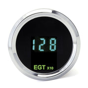 Dakota Digital Odyssey Chrome 2-1/16" Transmission Temperature Gauge With Teal Display