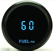 Dakota Digital Odyssey Chrome 2-1/16" Vacuum/boost Gauge With Teal Display