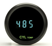 Dakota Digital Odyssey Chrome 2-1/16" Fuel Pressure Gauge With Teal Display