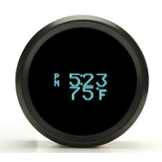 Dakota Digital Odyssey Chrome 2-1/16" Head Temperature Gauge With Teal Display