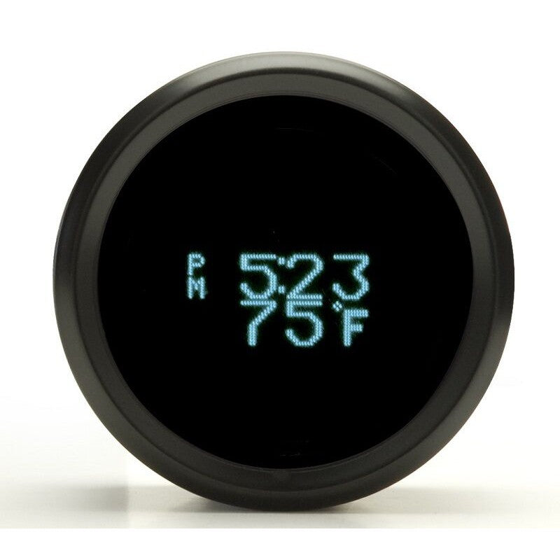 Dakota Digital Odyssey Chrome 2-1/16" Head Temperature Gauge With Teal Display