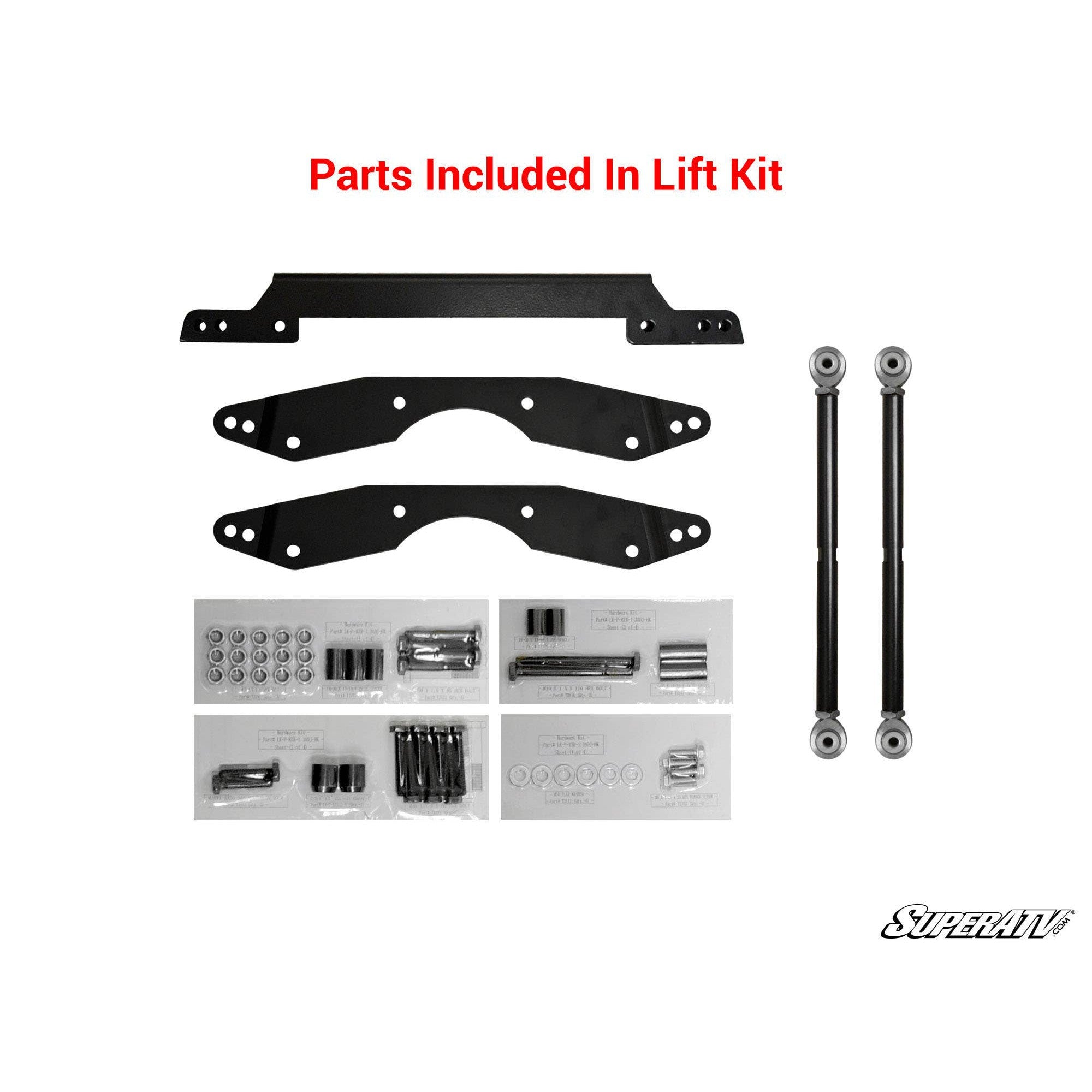 POLARIS RZR LIFT KIT - 1.5 INCH to 3 INCH ADJUSTABLE