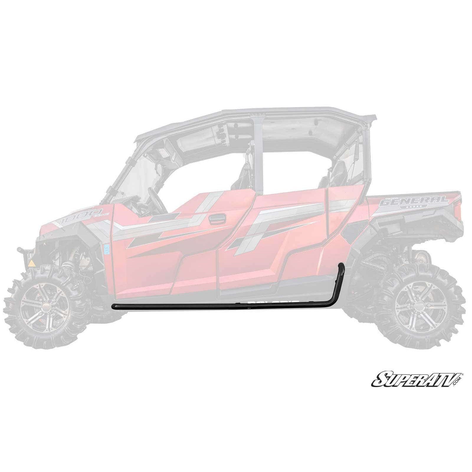 Polaris General 4 Heavy Duty Nerf Bars - Wrinkle Black