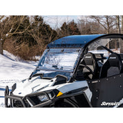 SuperATV Polaris RZR Trail 900 Scratch-Resistant Flip Windshield FWS-P-RZR900S-70