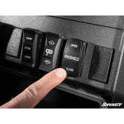 SuperATV Polaris Xpedition MaxDrive Power Flip Windshield PFWS-P-XPD-70