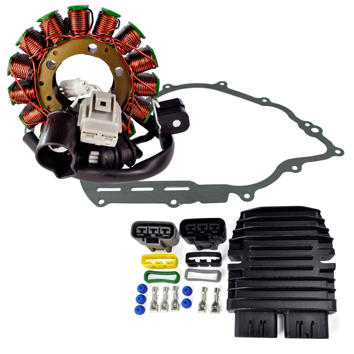 RMStator Stator Kit With Mosfet Voltage Regulator Rectifier And Crankcase Gasket