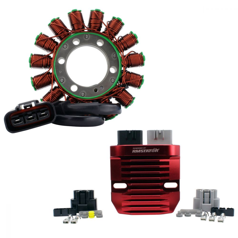RMStator Stator + Red Machined Lithium Battery Compatible Regulator Kit For 2013-2022 Honda CBR600RR