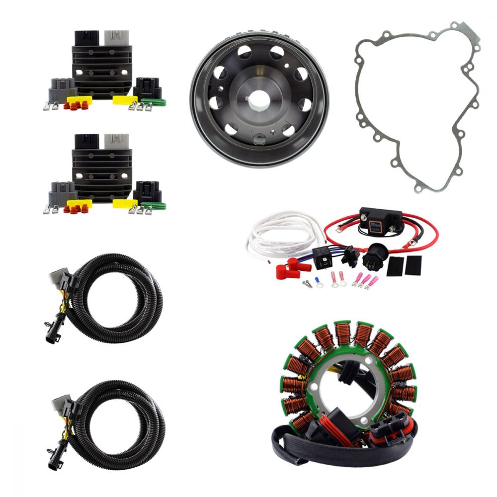 RMStator Splyt Stator Kit With Regulator, Dual Battery Isolator, And Flywheel