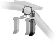 Falcon Ridge Timberline Rugged Rearview Mirror For 2" Tube With Adapters With Colored Trim