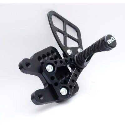 R&G Racing Black Adjustable Rearsets For 2009-2016 Suzuki GSXR1000 RSET03BK