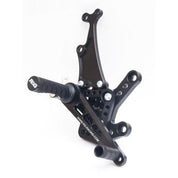 R&G Racing Black Adjustable Rearsets For 2011-2015 Kawasaki Ninja ZX10R ZX1000