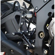 R&G Racing Black Adjustable Rearsets For 2011-2015 Kawasaki Ninja ZX10R ZX1000