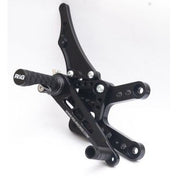 R&G Racing Black Adjustable Rearsets For 2009-2014 Yamaha YZF R1 RSET08BK