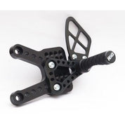 R&G Racing Black Adjustable Rearsets For 2009-2014 Yamaha YZF R1 RSET08BK