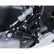 R&G Racing Black Adjustable Rearsets For 2006-2016 Yamaha YZF R6 RSET09BK