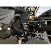 R&G Racing Black Adjustable Rearsets For 2006-2012 Triumph Daytona 675 RSET12BK