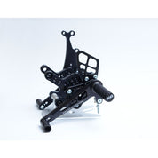 R&G Racing Black Adjustable Rearsets For 2016-2019 Kawasaki Ninja ZX10R ZX1000