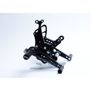 R&G Racing Black Adjustable Rearsets For 2016-2019 Kawasaki Ninja ZX10R ZX1000